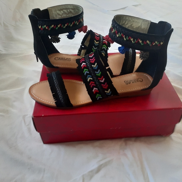 Brand new in box black Carlos Santana Sandals. Womens Size 10 - Picture 5 of 8